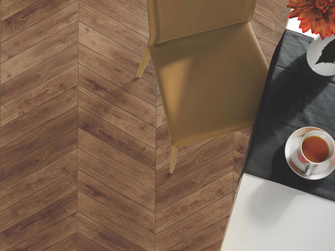 CARRELAGE CHATAIGNIER POSE CHEVRON 8X40CM 32 MODELES        REF:GRC0840CHCA